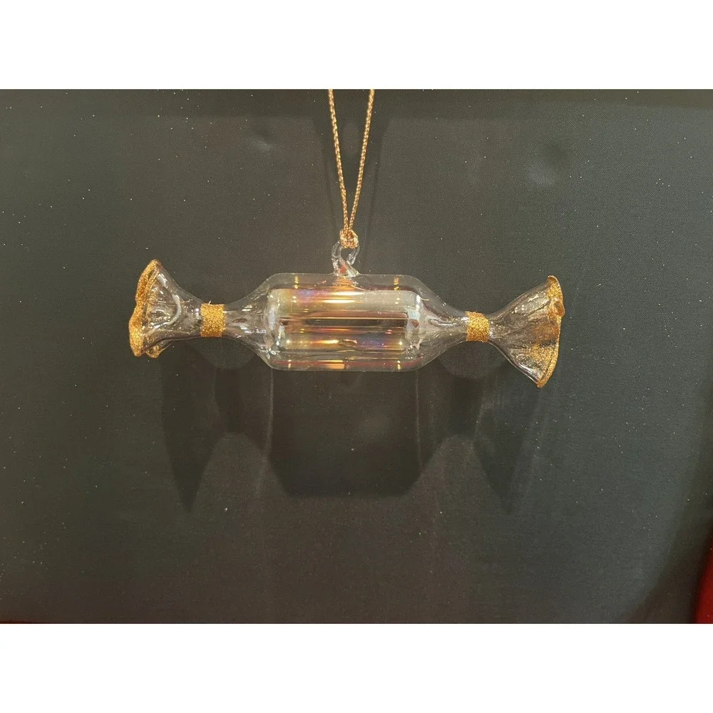 Brookstone Handblown Bonbon Christmas Ornament Set With Box‎